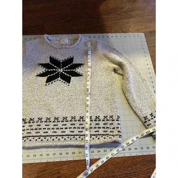 Vintage 2003 Christopher & Banks Sweater Hand Embroidered Womens Size Large - Picture 4 of 6